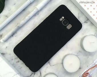 Rubber Samsung Galaxy Case Galaxy S9 Case Galaxy S9 Plus Case Galaxy S8 Case Galaxy S8 Plus Case note8 S8+ S9+ Note 8 Case Matte Black