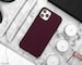 Maroon iPhone Case iPhone 12 Case iPhone 12 Pro Case iPhone 12 Pro Max Case 12 Mini 11 Pro 11 Pro Max 11 XR XS Max Xs X 8 7 6S 6 SE Silicone 