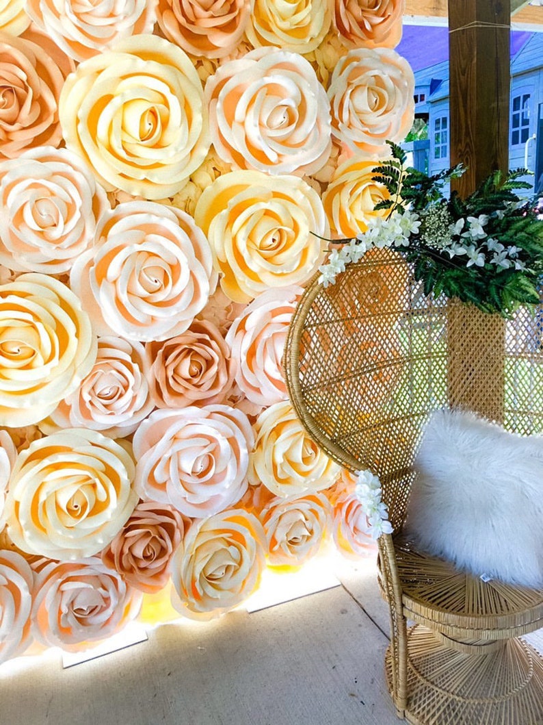 Flower Wall Backdrop in Tampa Bay FOR RENT/ BLUSH Flower Wall / Wedding Floral Backdrop /photo