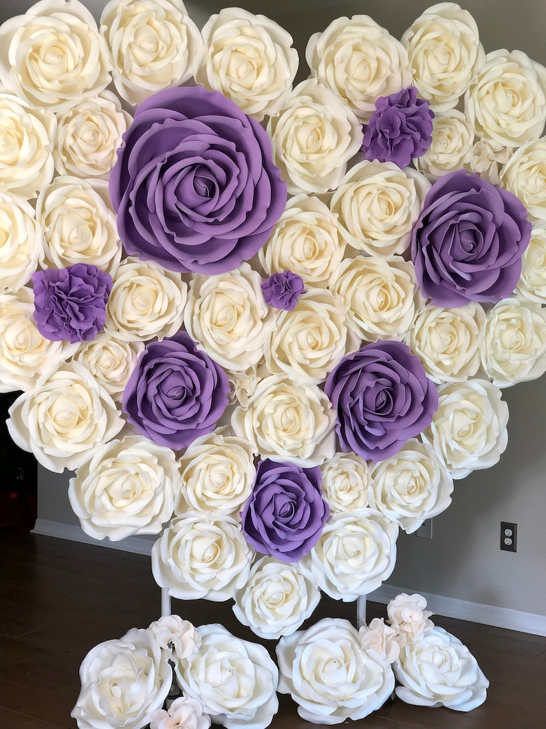 RENT Flower Wall Backdrop in Tampa Bay FL /heart Flower Wall Etsy