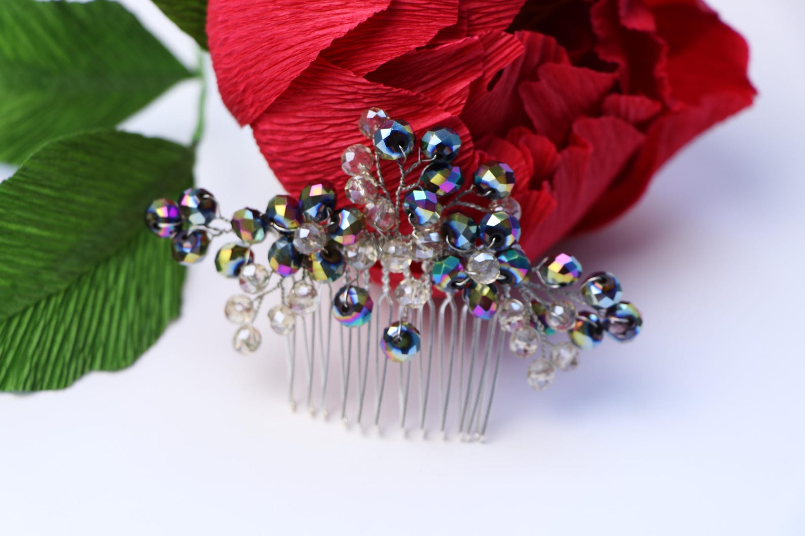 Crystal Hair Comb Bridal Hair Pieces Bridesmaid Hair Pieces Etsy