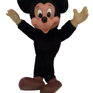 Mickey Mouse pluche pop rubberen gezicht Applaus 8" vintage afbeelding 5