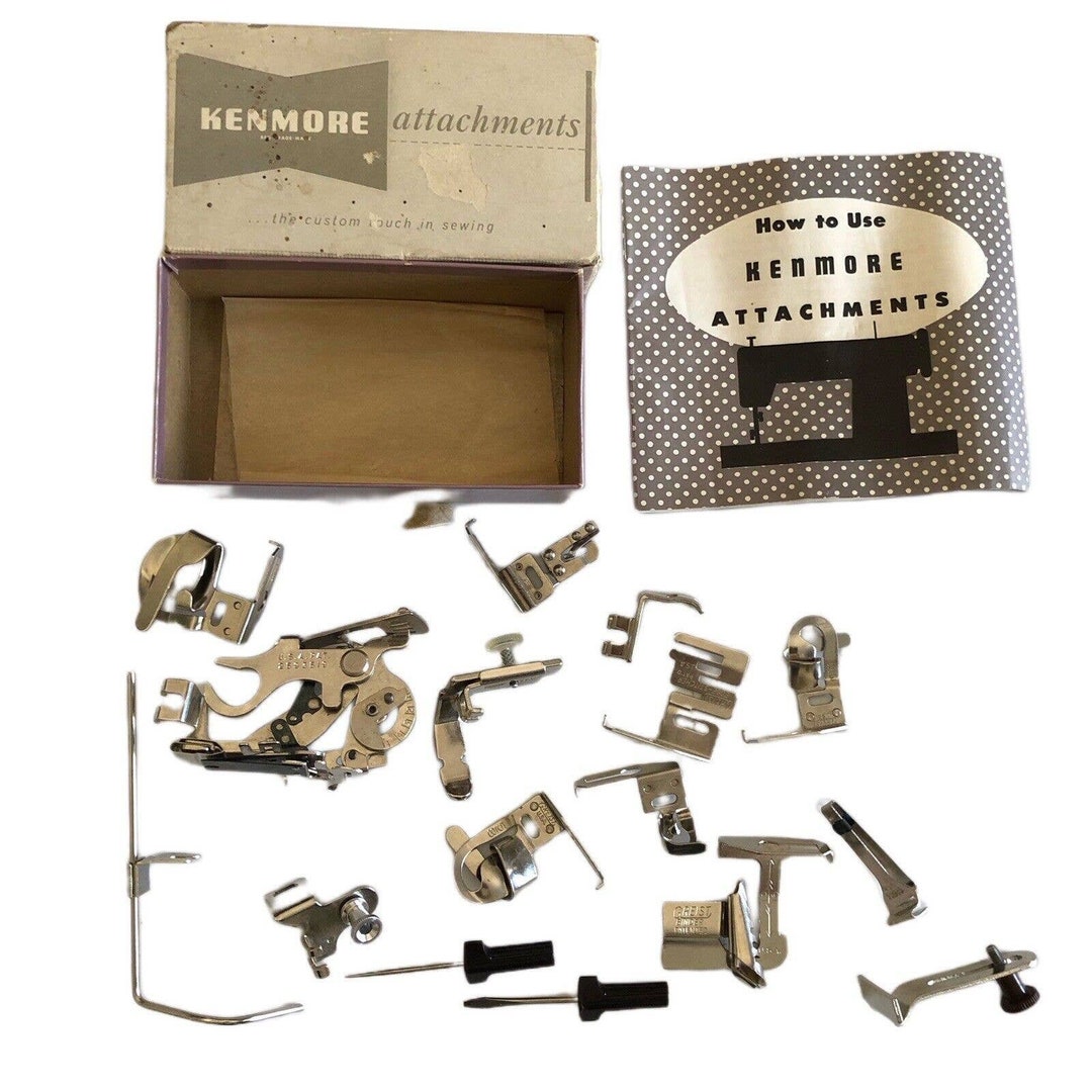 Vintage Kenmore Sewing Machine Attachments Model No.607.98 Etsy