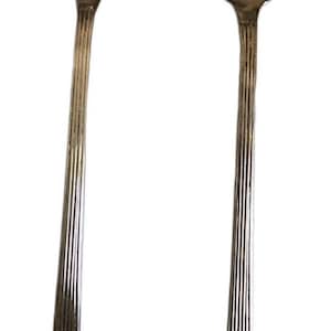 Salad Server Set Cutlery Fork Spoon Italian Silver Plated MCM Hostess