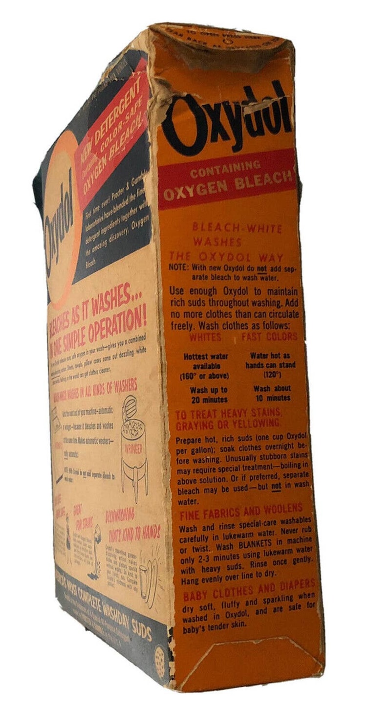 Oxydol Laundry Detergent Early 1956 First Production Unused NOS 1 Lb 4 ...