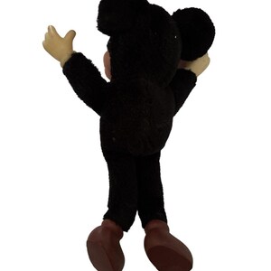Mickey Mouse pluche pop rubberen gezicht Applaus 8" vintage afbeelding 2
