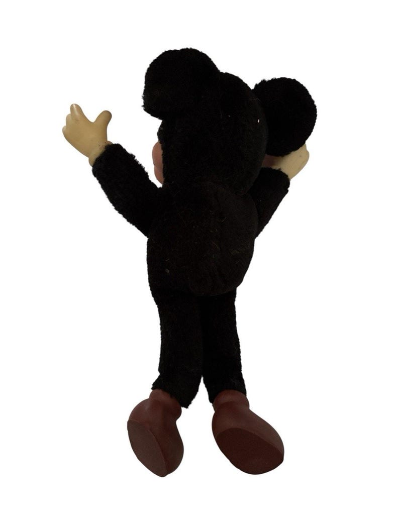 Mickey Mouse pluche pop rubberen gezicht Applaus 8" vintage afbeelding 2