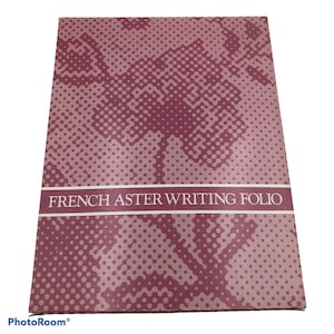 1985 Avon French Aster Writing Folio stationary set