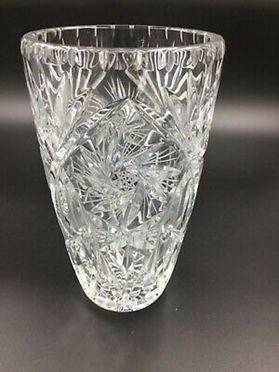 American Brilliant Period Cut Glass Pin on American Brilliant Cut Glass
