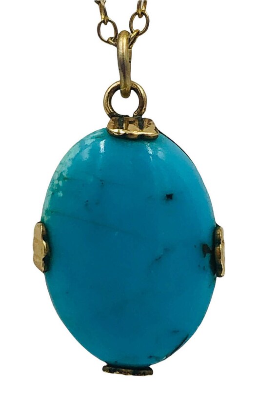 Turquoise Pendant Necklace Jewelry - Etsy