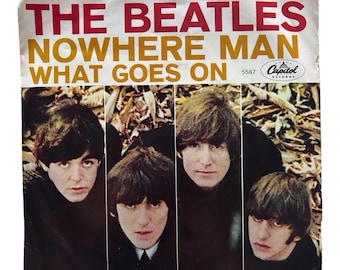 The Beatles Nowhere Man /What Goes On Capitol 5587 45 1966 Scranton Orig Pic