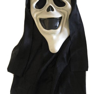 Halloween Death Ghost Mask Scary Smiley Wassup Scream Stoned Ghost Face  Adult