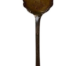 WM A Rogers A1 Silverplate Ornate Antique Serving Fork