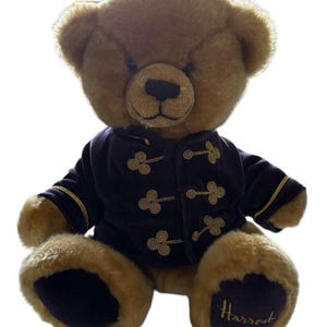Harrods 2000 Christmas Merlin Bear Hand Puppet Plush W/ Purple