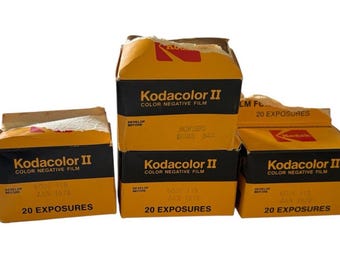 Película negativa en color Kodak Kodacolor II C135-20 ISO 100 (lote de 4 rollos) NOS
