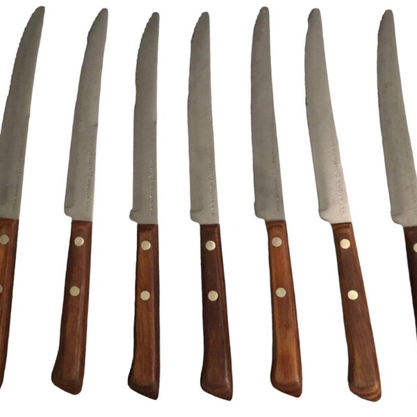 Flint Stainless Vanadium Steak Knives Etsy