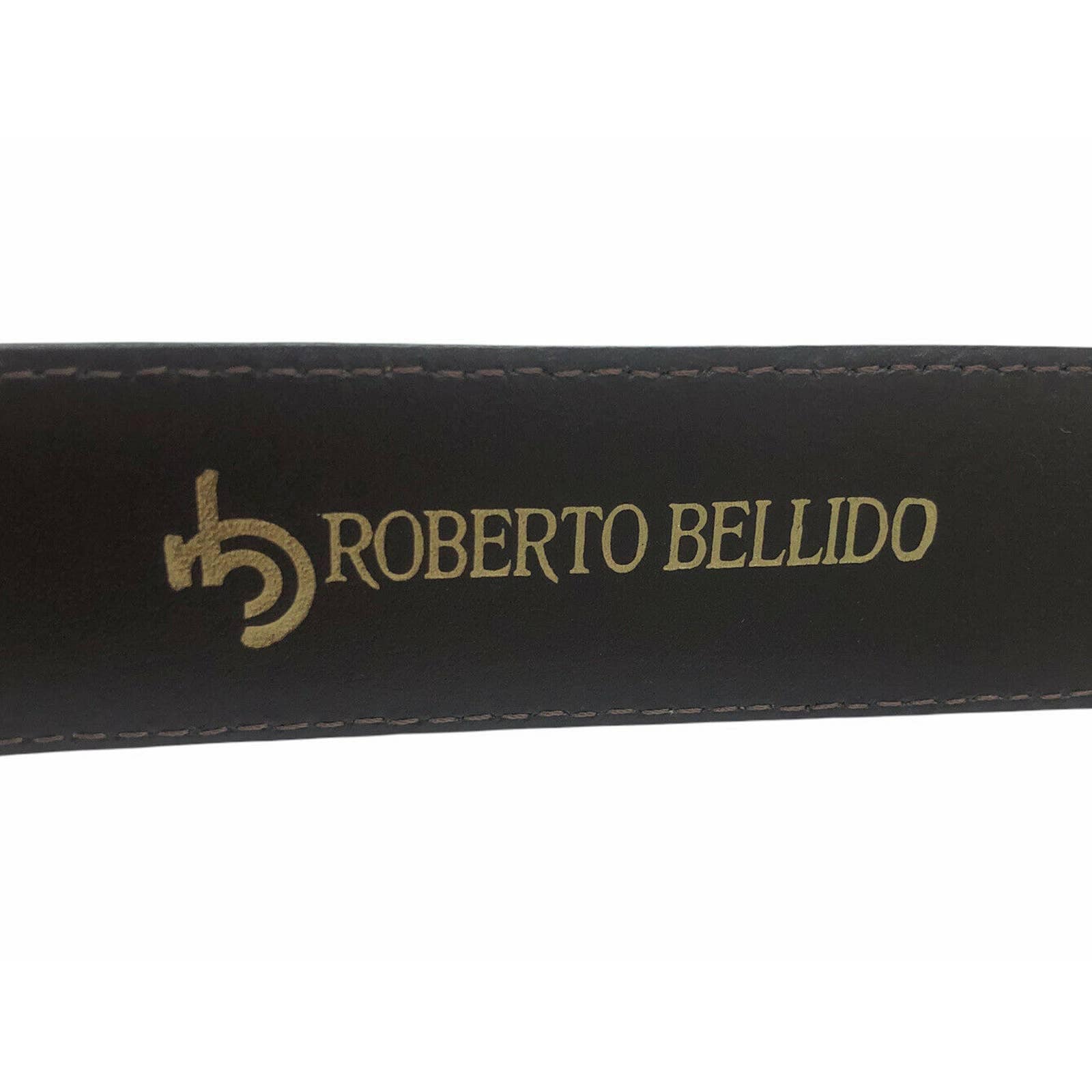 ROBERTO BELLIDO BROWN Women Real Leather Belt Sz 75 Medium  display picture 2