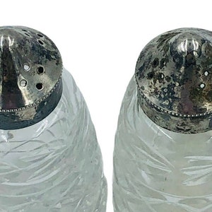 Signed Waterford Crystal Glandore EPNS Plated Salt and Pepper Shakers
