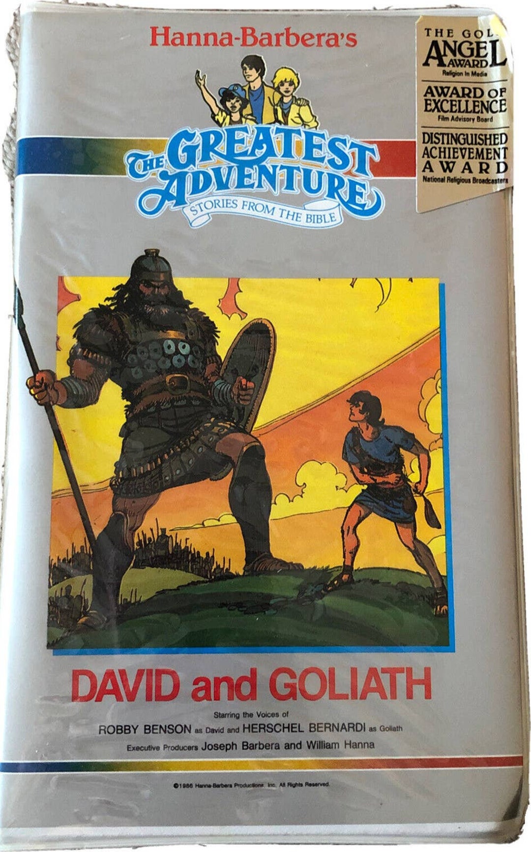 David & Goliath Greatest Adventure Stories Bible VHS Hanna Barbera NEW