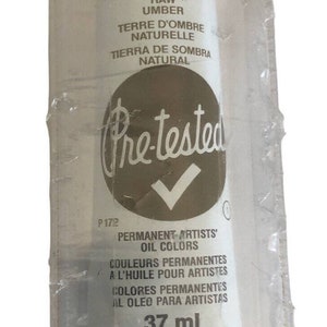 Set Of 3 Grumbacher Permanent Oil Color P172 Raw Umber