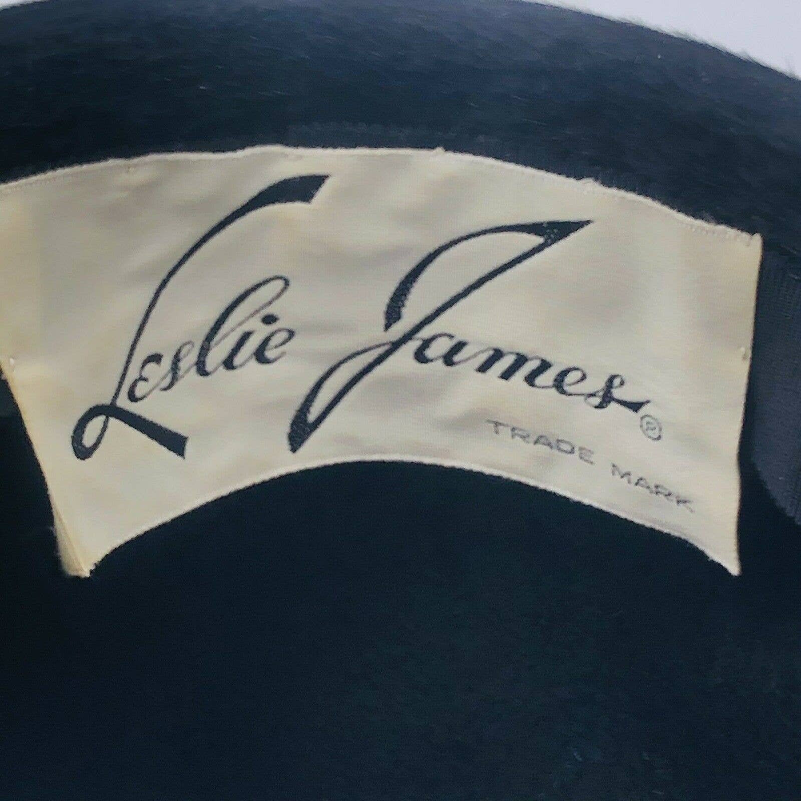 1950-1960`s Leslie James black fur felt Hat Body made in Italy Modine Beaver Original Vintage Hats for Women for sale | eBay main image 4