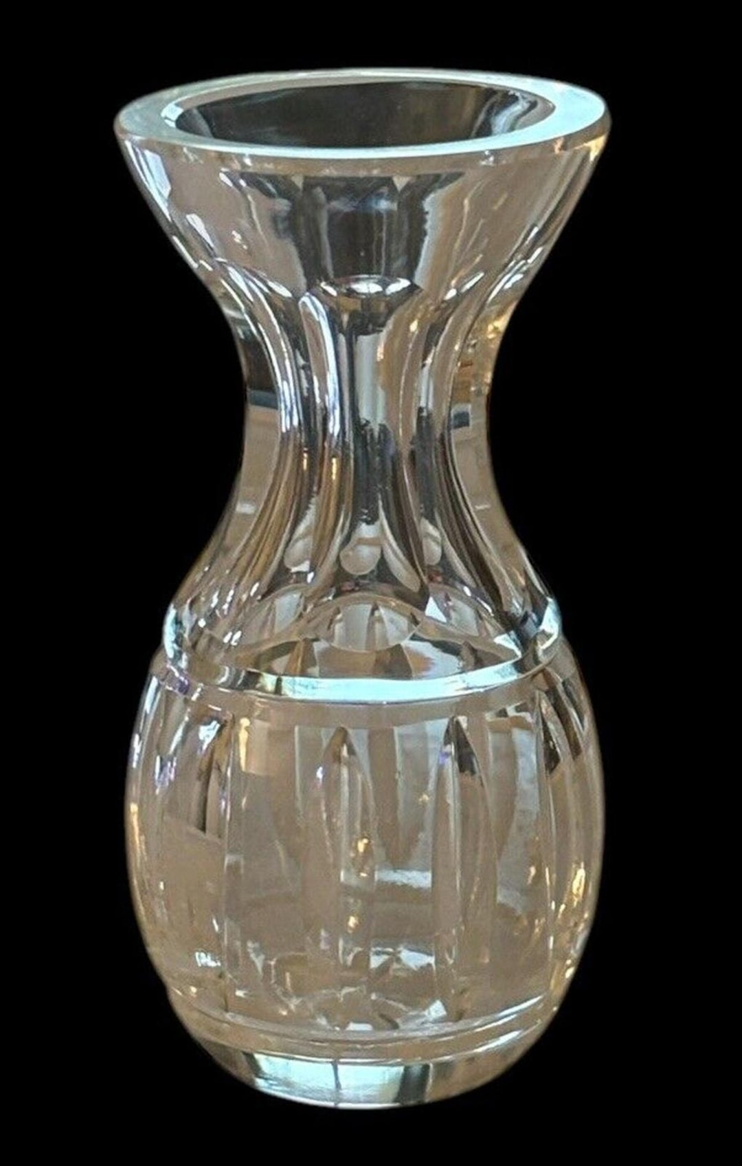 Waterford Crystal Fluted Violet Bud 4" Vase - Mint Condition - Etsy