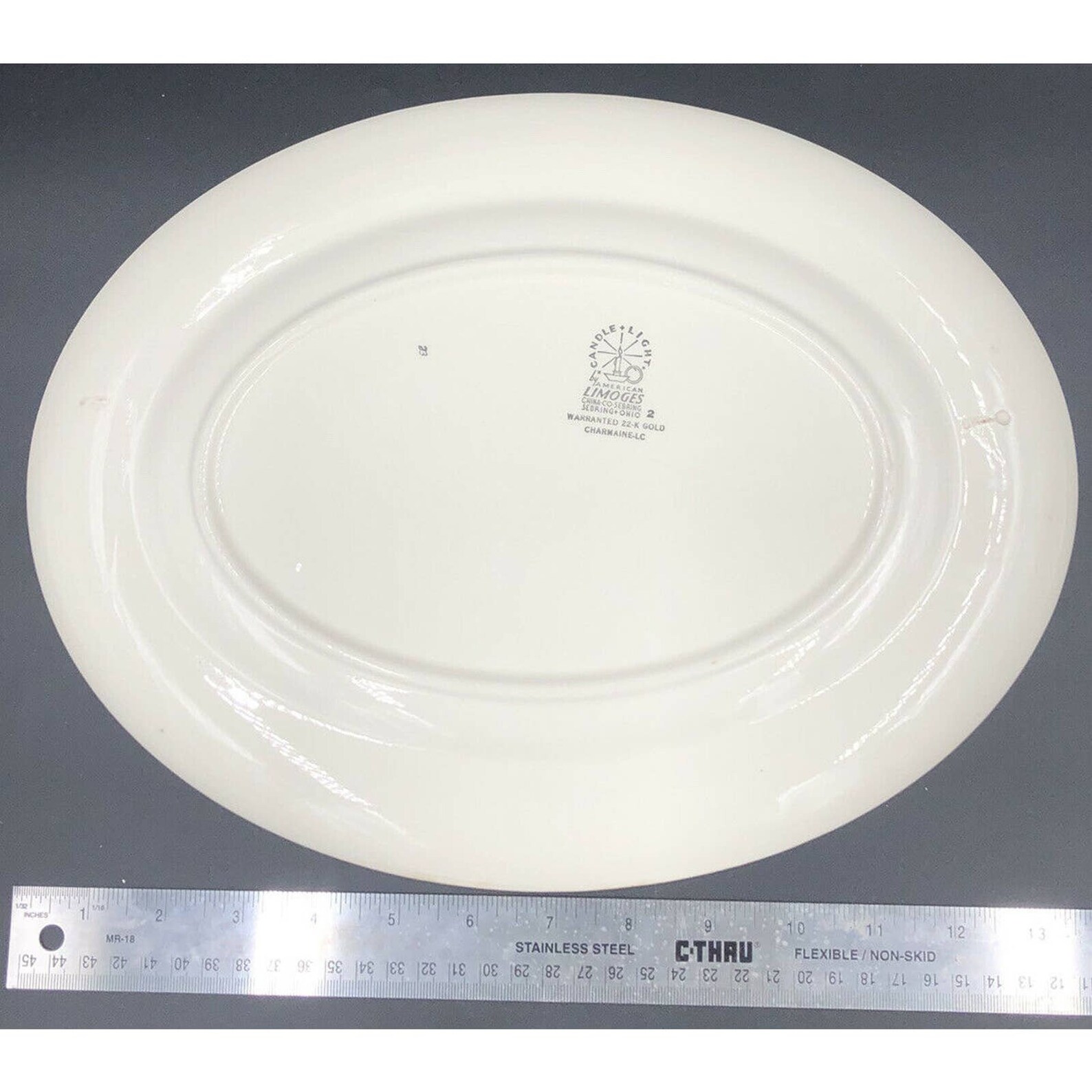 Candle Light American Limoges 22K Gold Charmaine Platter Etsy Australia