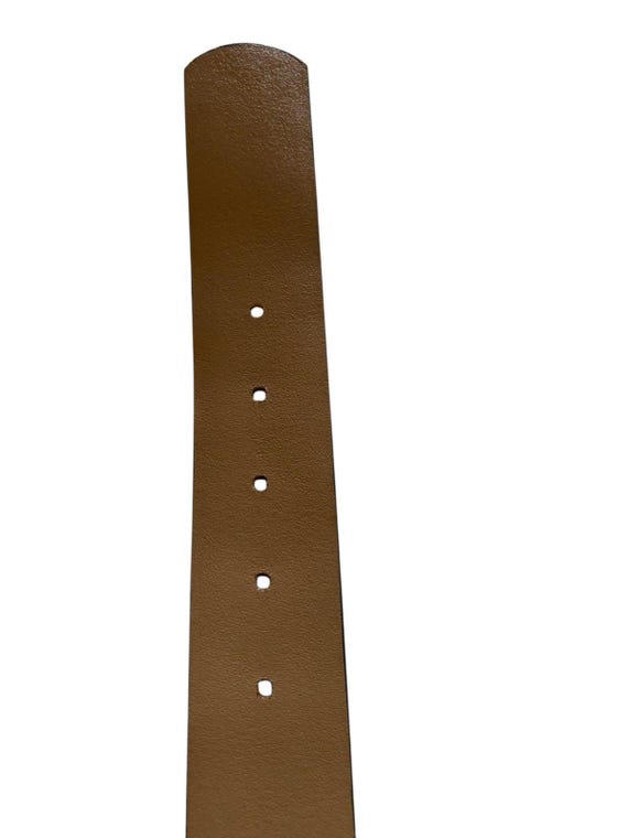 Emmanuel Vintage Oversized Gold Buckle and Deep Coral Lizard Embossed Belt Emmanuel | Accessories | Emmanuel Vintageoversized Gold  main image 3