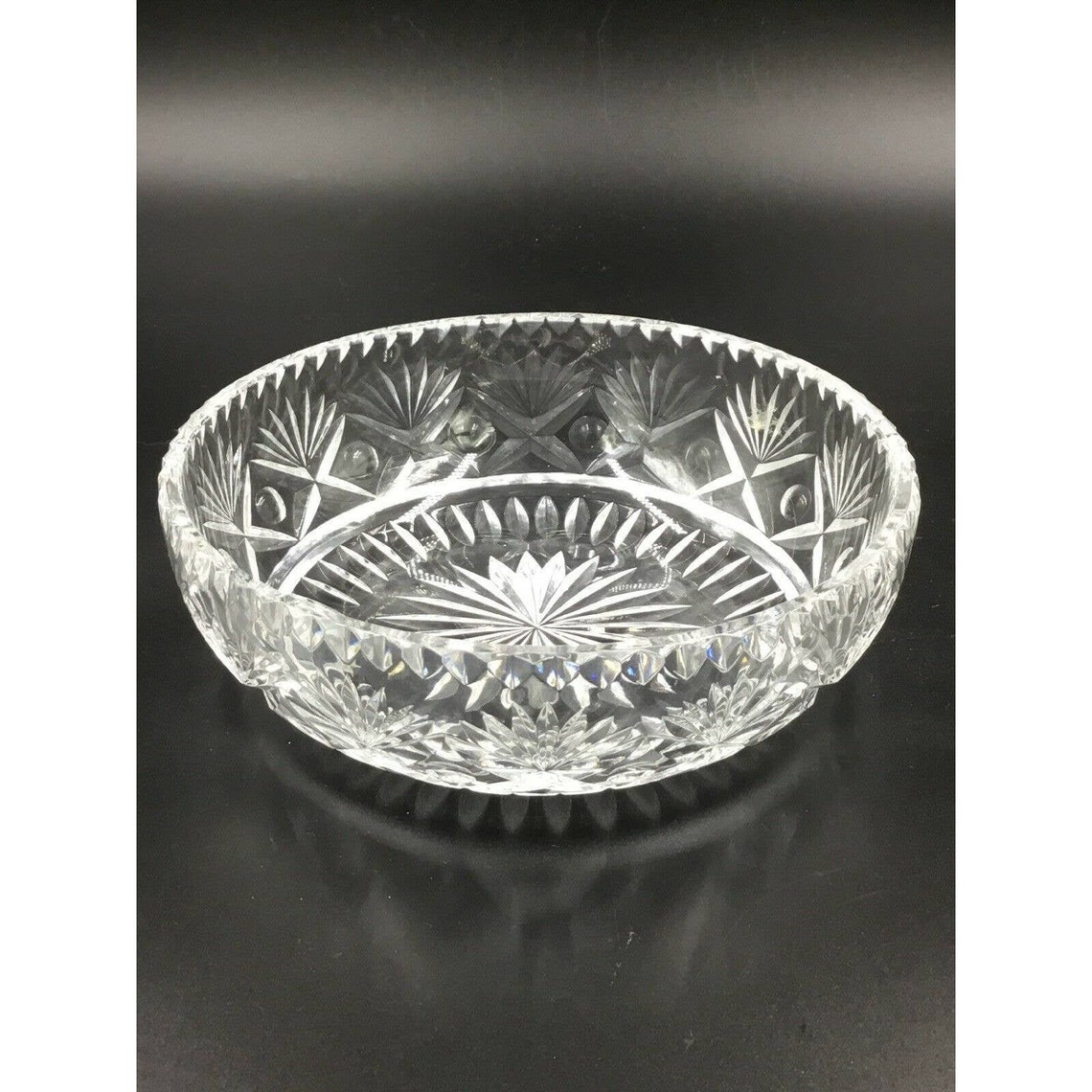 RARE Royal Doulton Crystal Glass KENSINGTON 6 Bowl Candy Dish Nut Bowl