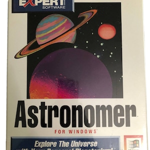 Vintage EXPERT ASTRONOMER Software Floppy Astronomy Educational PC Game Sealed
