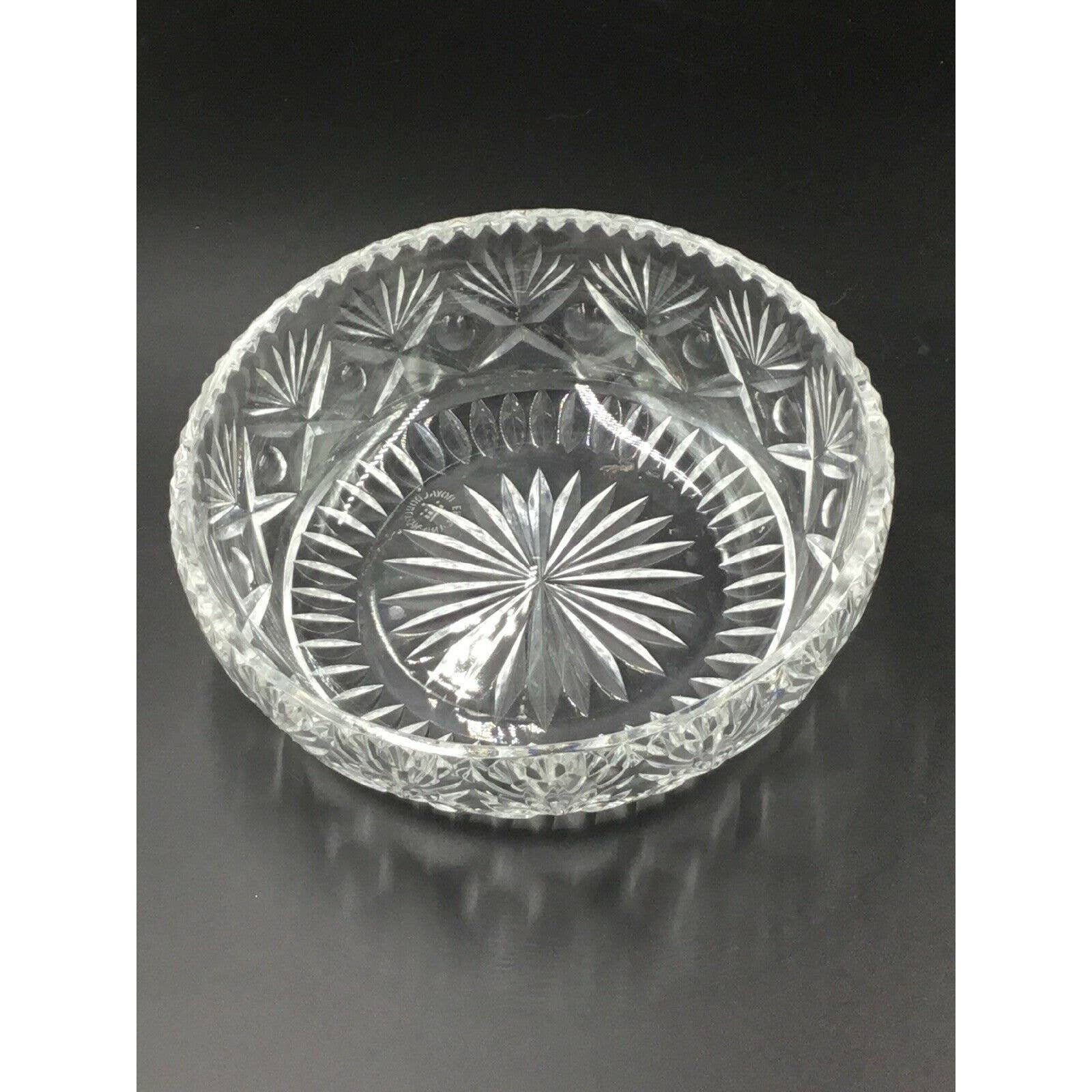 RARE Royal Doulton Crystal Glass KENSINGTON 6 Bowl Candy Dish Nut Bowl