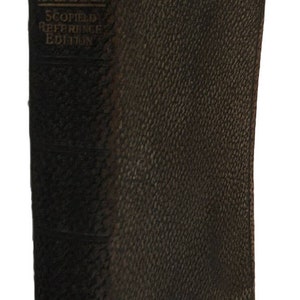 Rare Vintage 1917 Scofield Reference Oxford Bible Seal Leather Distressed