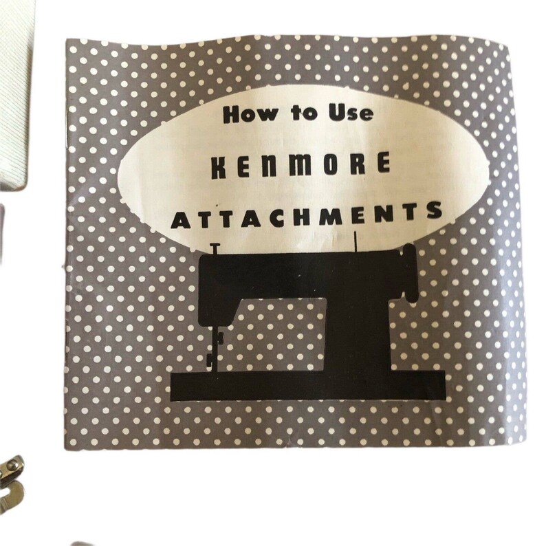 Vintage Kenmore Sewing Machine Attachments Model No.607.98 Etsy