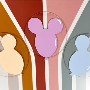 Acrylic Balloon | Wall Hanging | Art | Mickey Balloon | Disney