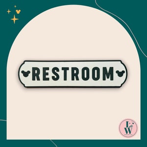 Disney | Restroom | Laser Cut | Mickey | Sign | Home Decor | Ready to Hang