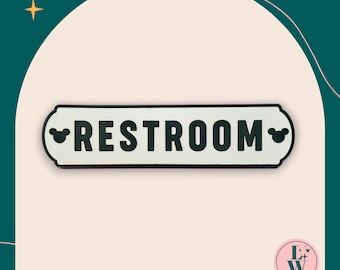 Disney | Restroom | Laser Cut | Mickey | Sign | Home Decor | Ready to Hang