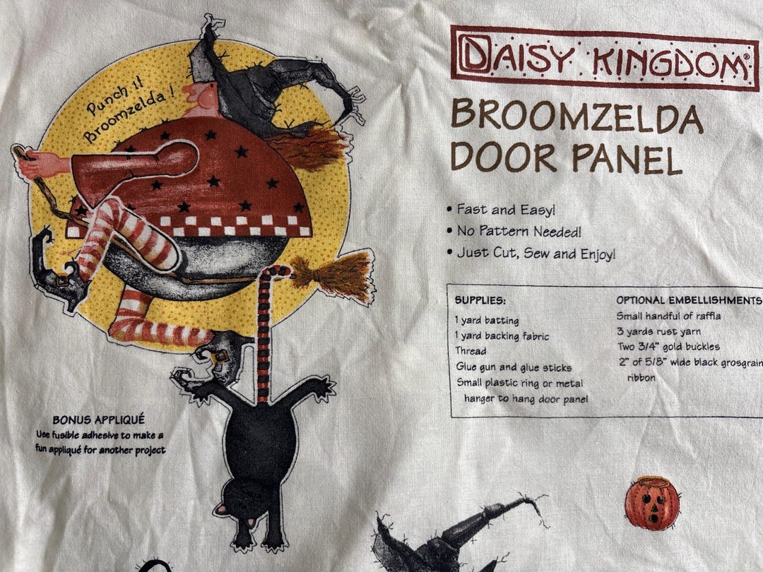 Daisy Kingdom Broomzelda Door Panel - Etsy