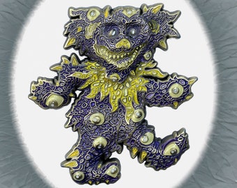 Scary Dancing Bear Oddities Large 3D Halloween Pin