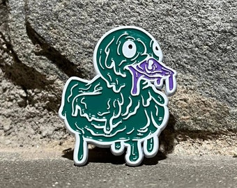 Melting Duck LuvaDuckie v1 & v2 Pin - "Evergreen" - Twiddle Pin - Limited Edition 35