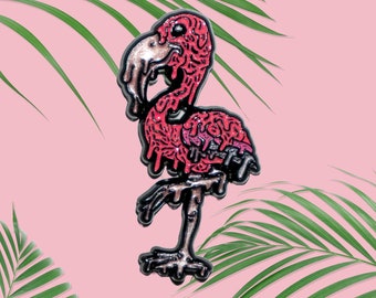 Melting Flamingo 3D Pin - "LuvaFlamingo"