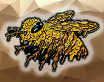 Melting Bee Honeybee 3D Pin - "LuvaBEE"