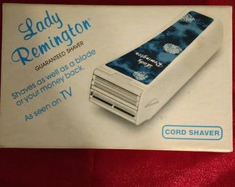 Lady Remington-1980 Cord Shaver In Original Box