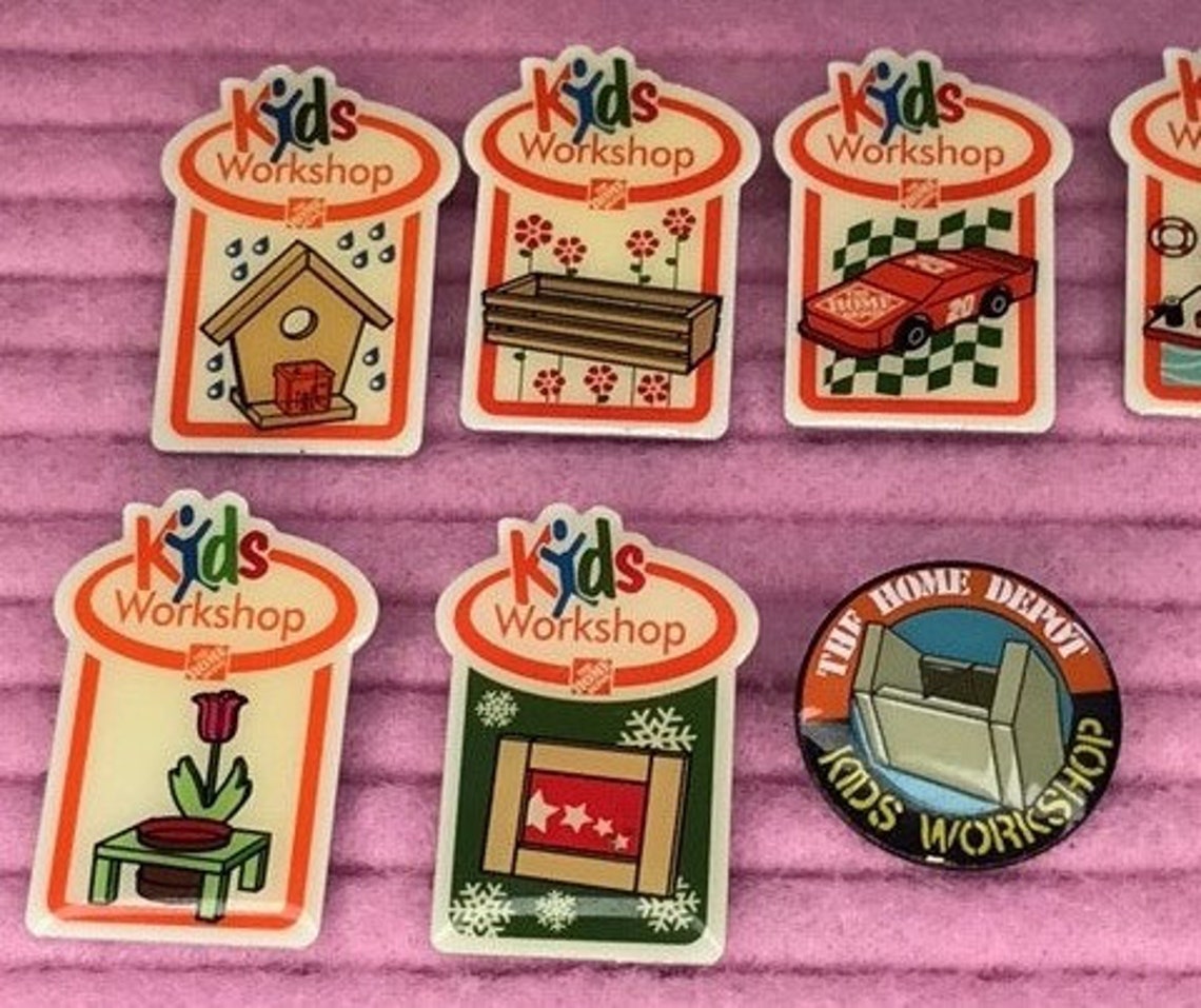 Kid's Home Depot Pin Lot Etsy