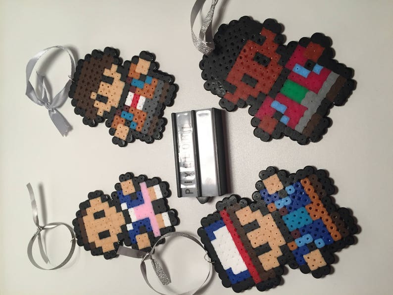Stranger Things Hanging Decorations Christmas Hama Beads Etsy