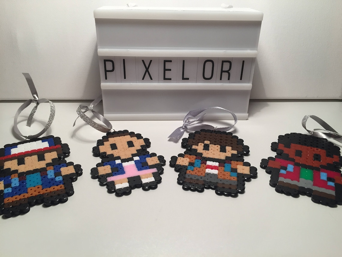 Stranger Things Hanging Decorations Christmas Hama Beads Etsy