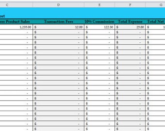 christmas budget spreadsheet etsy
