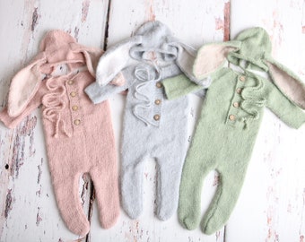 Little Hop Bunny Footed Romper Baby Bundle