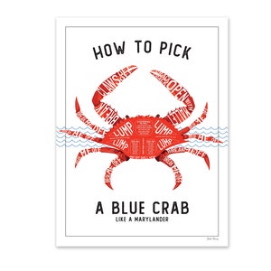 Blue Crab Print (11x14 in)