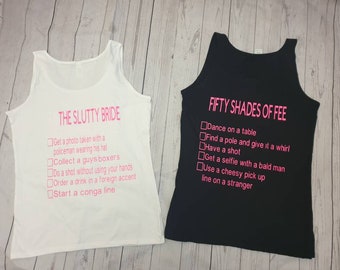 Leopard Print Personalised Hen Party Night Women/'s Ladies Tank Top Vest T Shirt