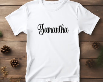 DIY customised/personalised. Clothing vinyl decal. Vinyl  iron on Name. Personalised name. 15 centimeters wide.